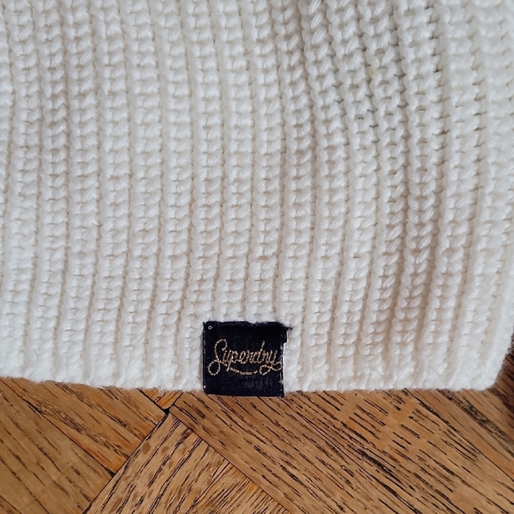 Superdry Women's Cream Knit Sweater Size 6 - Picture 6 of 7